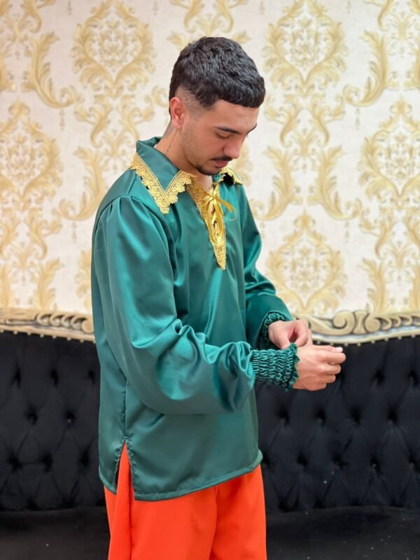 Camisa Crepe Verde/Dou 699 - Imagem 3