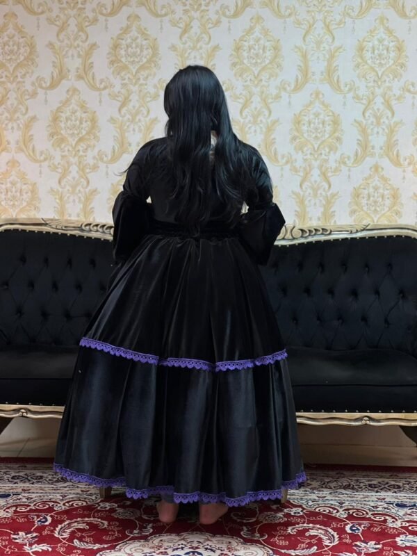 Saia Veludo Preto/Roxo 2501 - Imagem 3