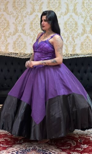 Saia Mulambo Preto/Roxo 2505