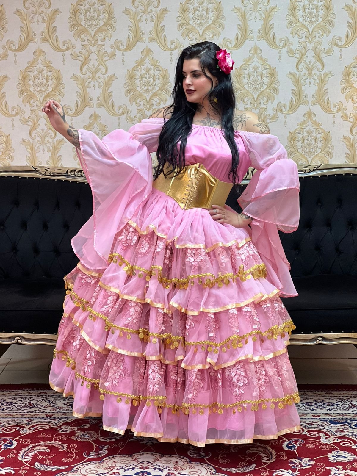 Saia Sara Rosa/Dou 8702