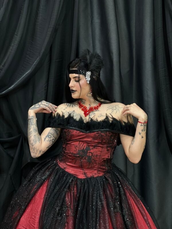 Vestido Madame Verm/Preto 210 - Imagem 7