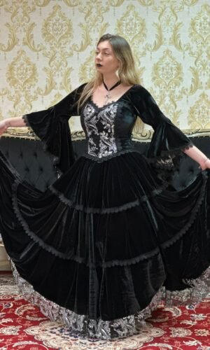 Vestido Alquimia Preto/Pta 240