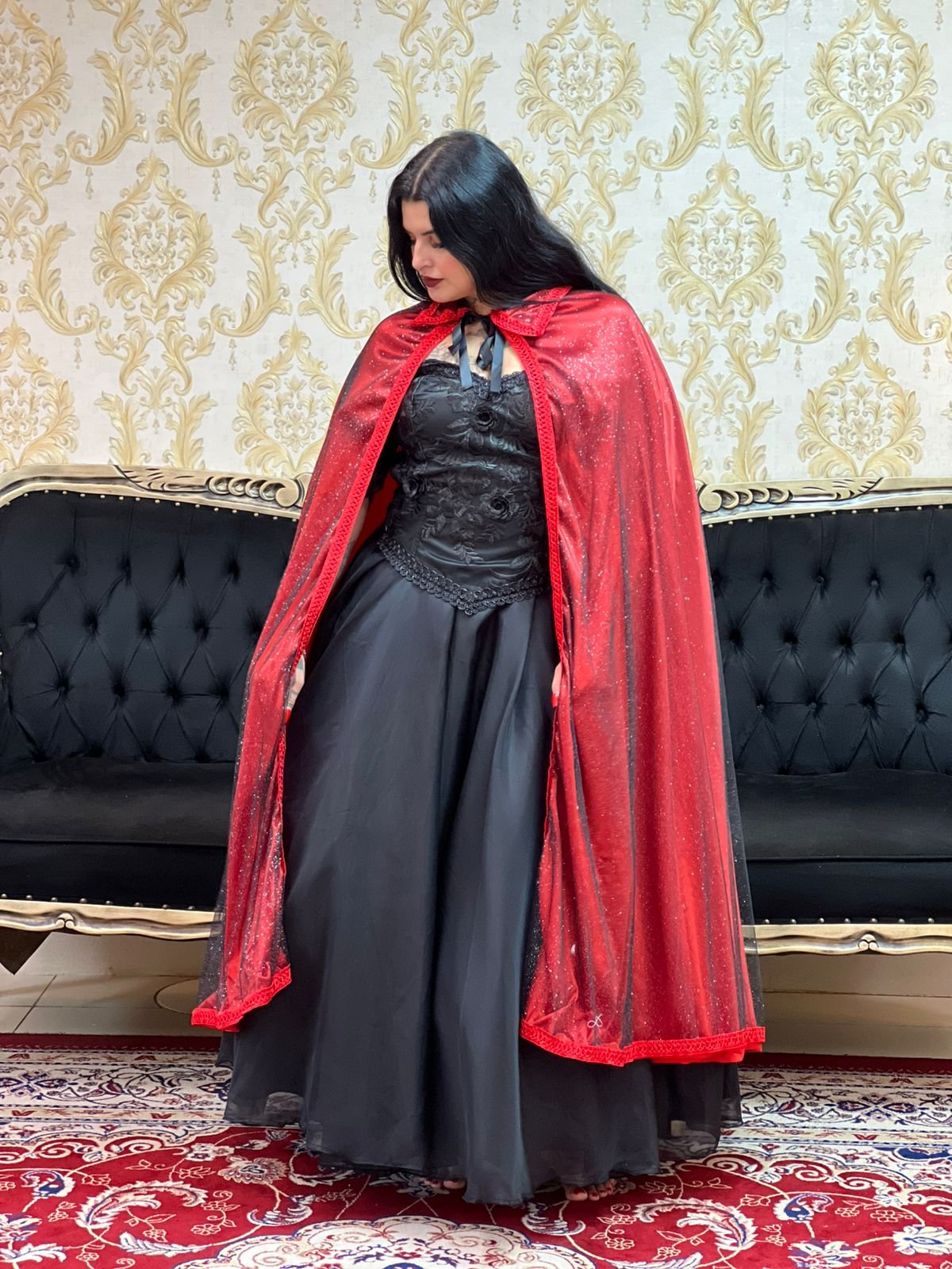 Capa Dupla Brilho Verm/Preto