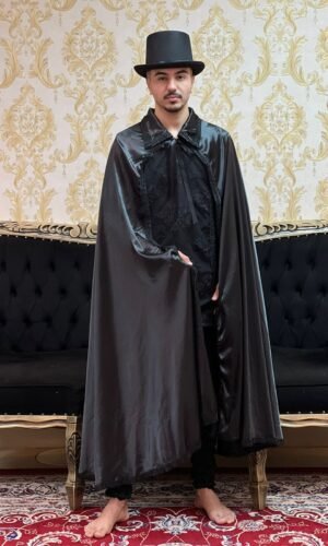 Capa Gola Cetim Preto