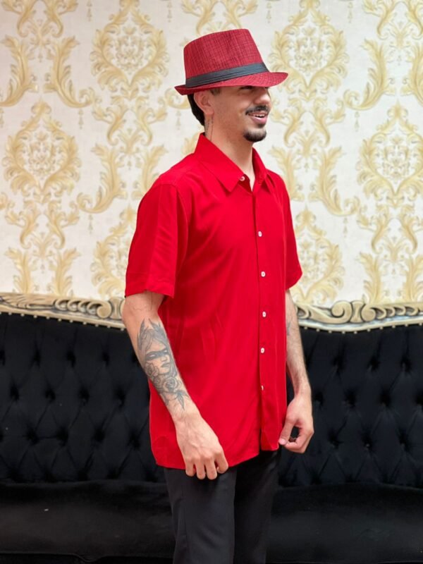 Camisa Social Curta Verm 101 - Imagem 4