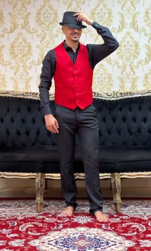 Colete Social Vermelho 105