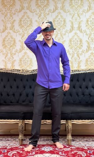 Camisa Social Slim Roxa 500