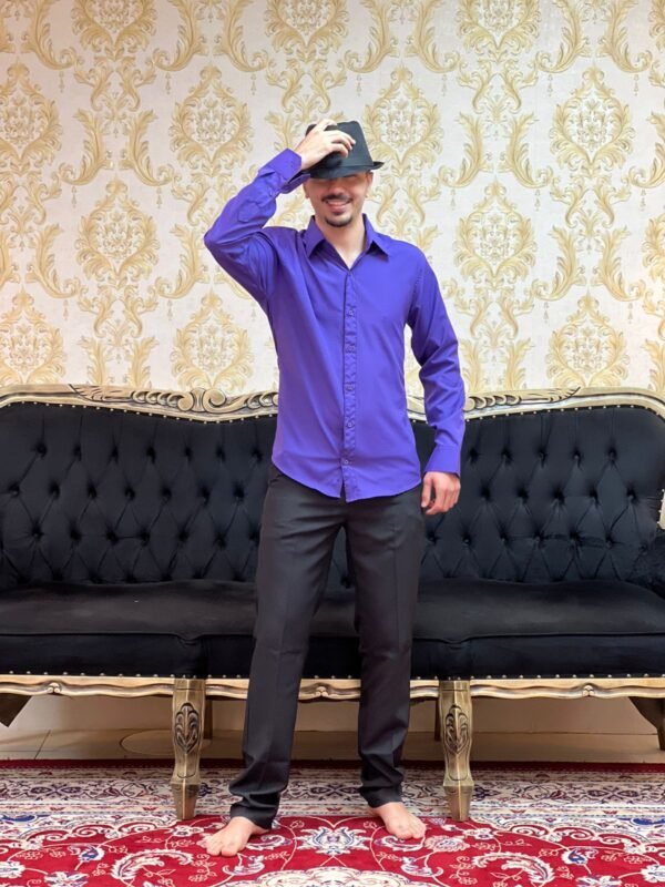 Camisa Social Slim Roxa 500