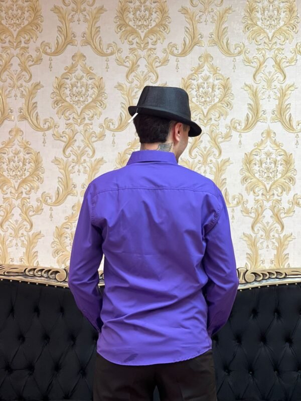 Camisa Social Slim Roxa 500 - Imagem 3