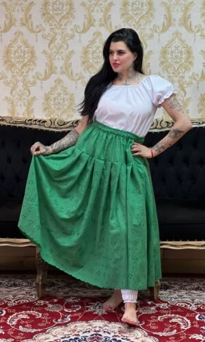 Saia Basica Laise Verde 628
