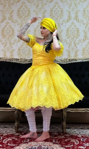 Corpete Bordado Amarelo 301