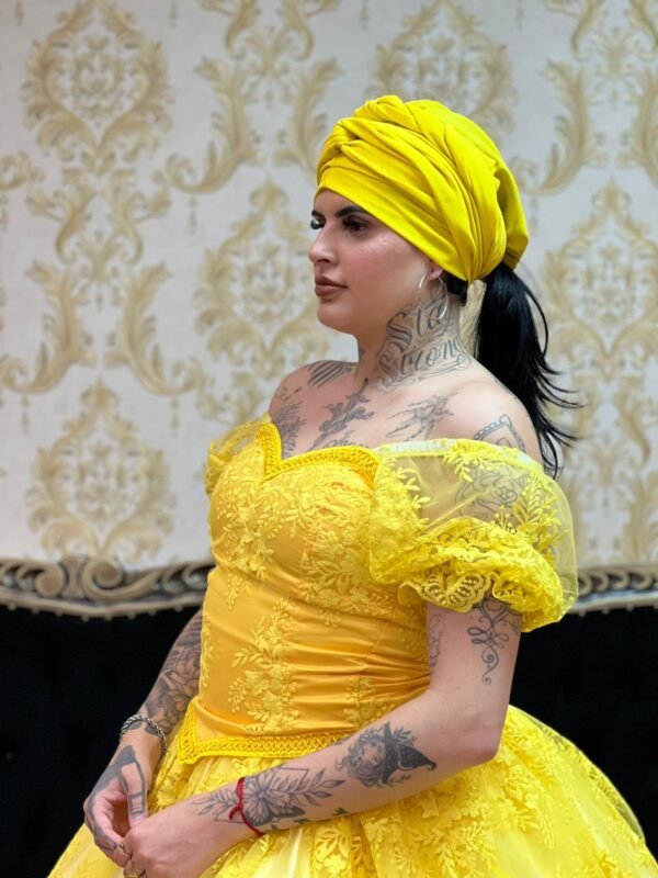 Corpete Bordado Amarelo 301 - Imagem 4