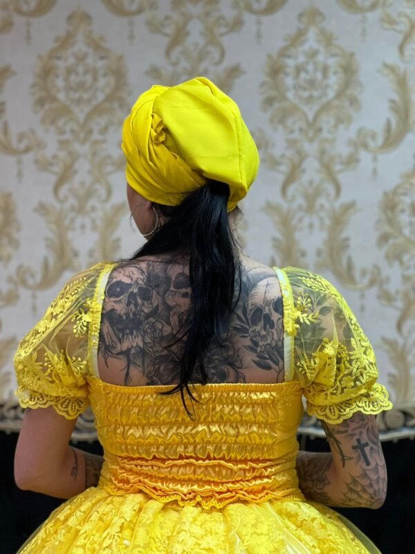 Corpete Bordado Amarelo 301 - Imagem 3