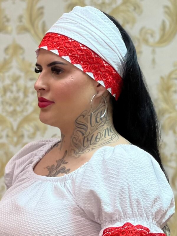 Conjunto Piquet Fem Branco/Verm 040 - Imagem 4