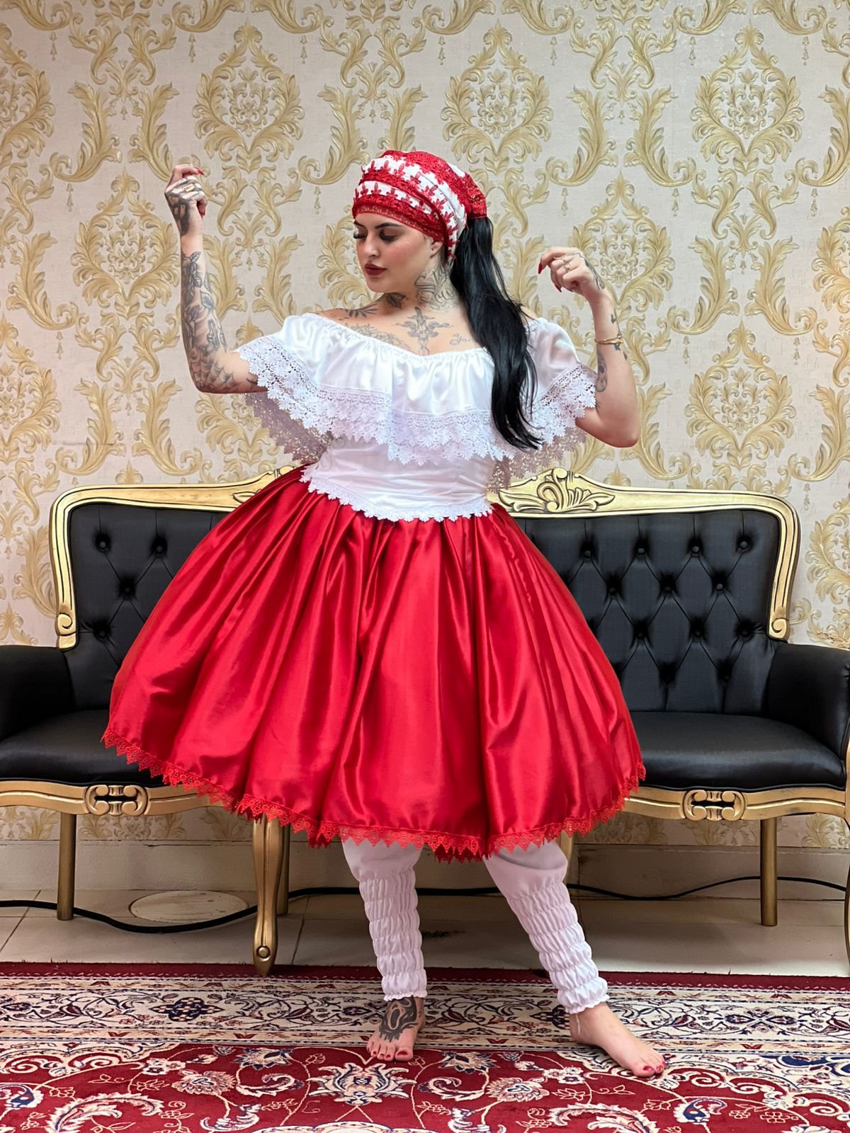 Saia Prada Vermelho 133
