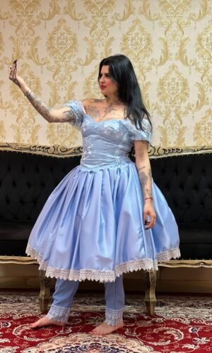 Saia Prada Azul/Prata 430