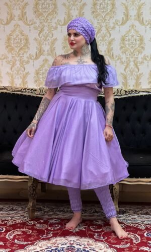 Saia Aurora Curta Lilas 504