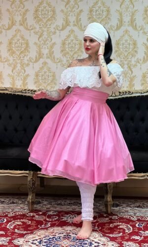 Saia Aurora Curta Rosa 705