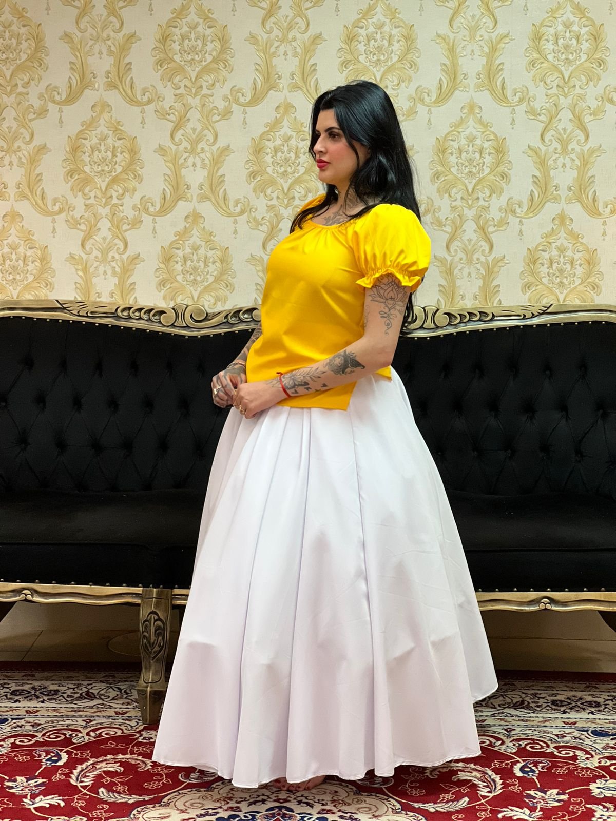 Bata Básica Oxford Amarela 367