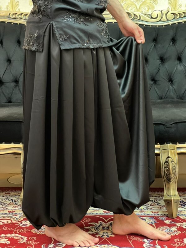 Bombachão Crepe Preto 218 - Imagem 4