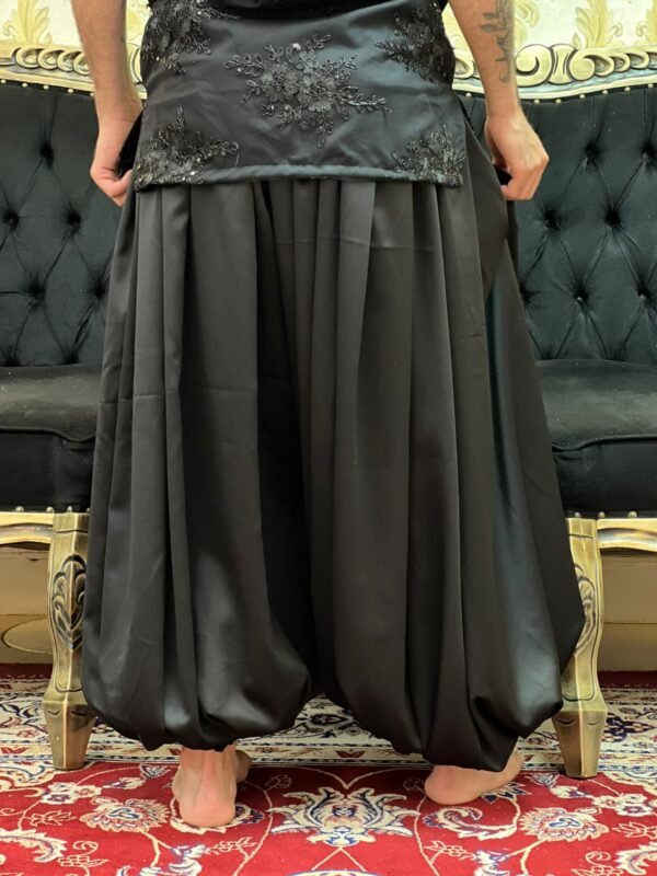 Bombachão Crepe Preto 218 - Imagem 3