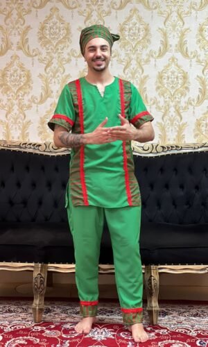 Calça Ogum Verde/Verm 600