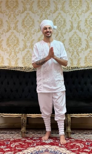 Kafta Bordada Branco 064