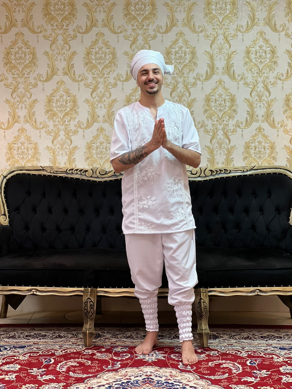 Kafta Bordada Branco 064