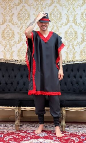 Kafta Tunica Preto/Verm 210