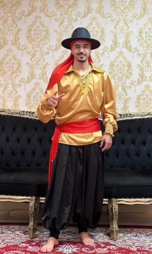 Camisa Crepe Dourada 350