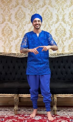 Kafta Bordada Slim Azulão 457