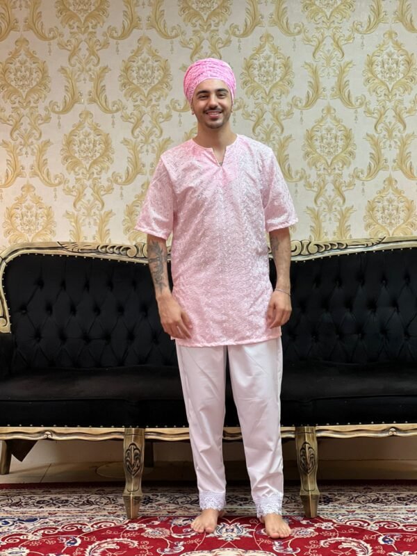 Kafta Broderi Rosa 700