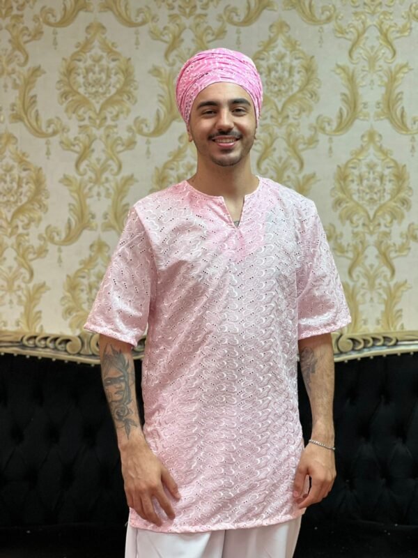 Kafta Broderi Rosa 700 - Imagem 2