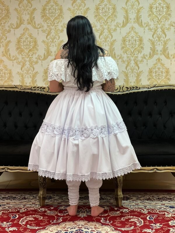 Saia Piquet Branca 020 - Imagem 4
