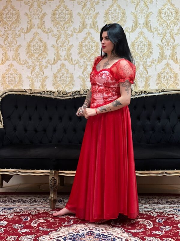 Saia Aurora Longa Vermelho 161 - Imagem 4