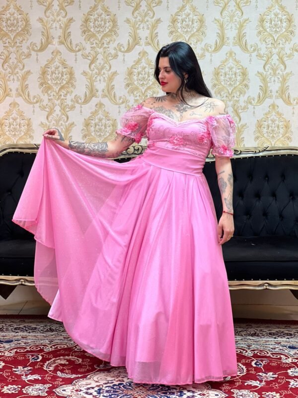 Saia Aurora Longa Rosa 707 - Imagem 2