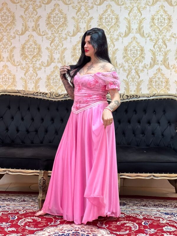 Saia Aurora Longa Rosa 707 - Imagem 3