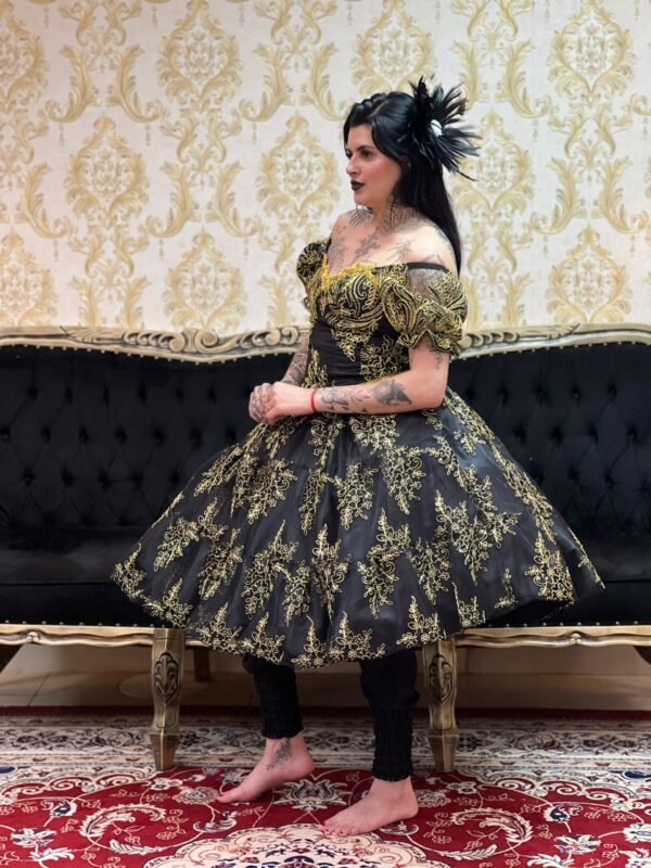 Saia Glamour Curta Preto/Dou 2314