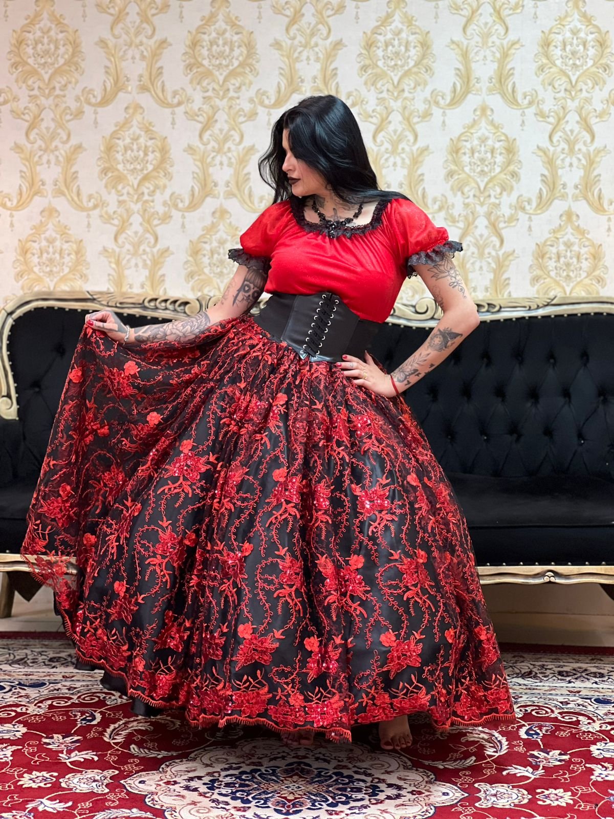 Blusa Padilha Verm/Pto 135