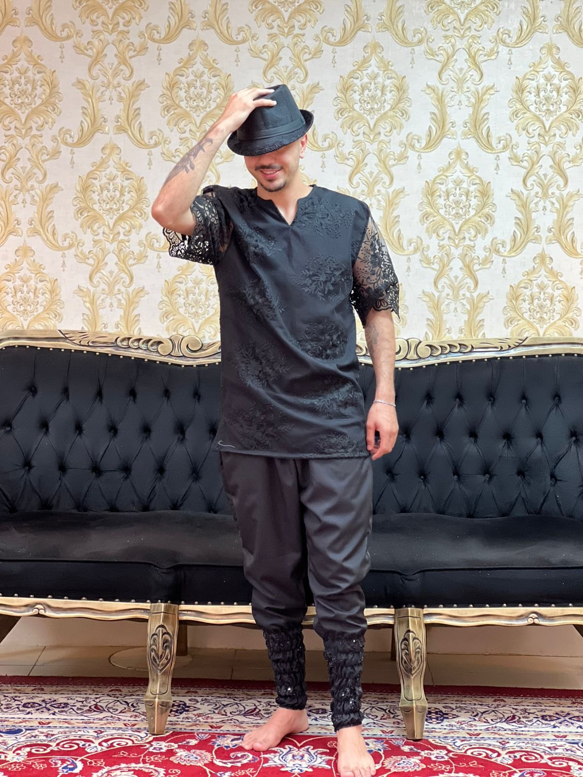 Bombacha Barrada Preto 219