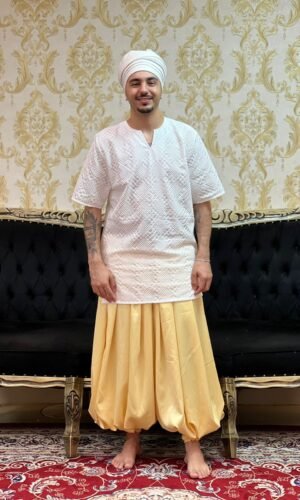 Bombachão Crepe Amarelo 334