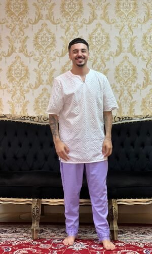 Calça Guipir Lilas 555