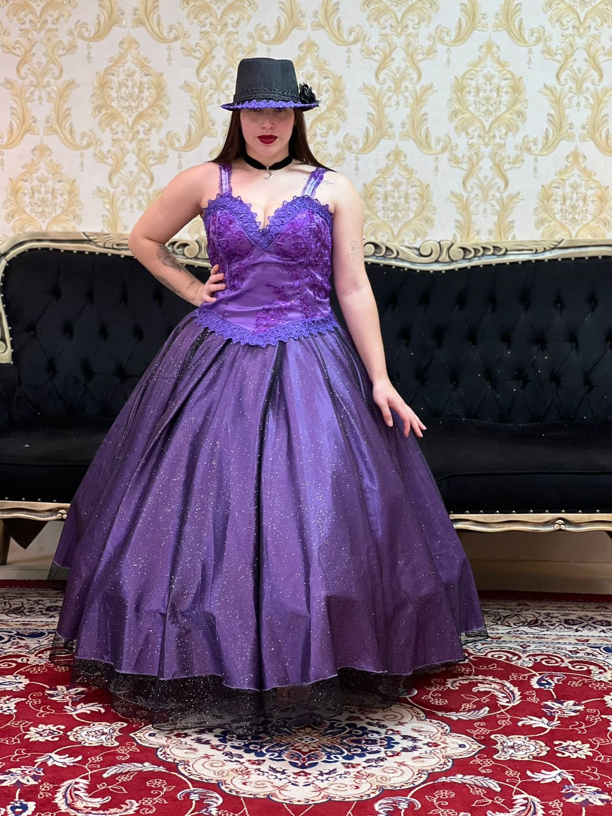 Corpete Decote V Roxo 506