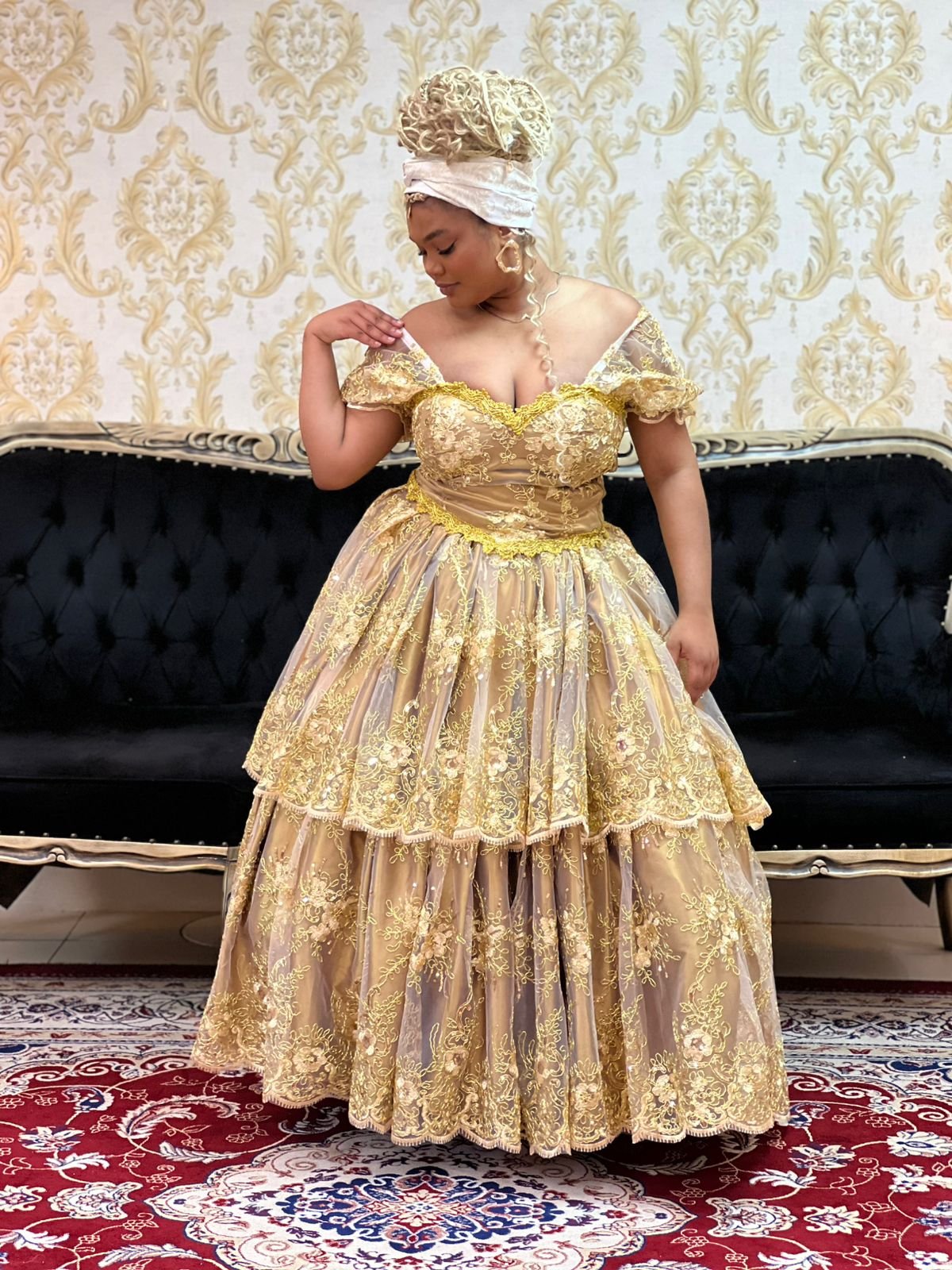 Saia Odara Longa Dourada 349