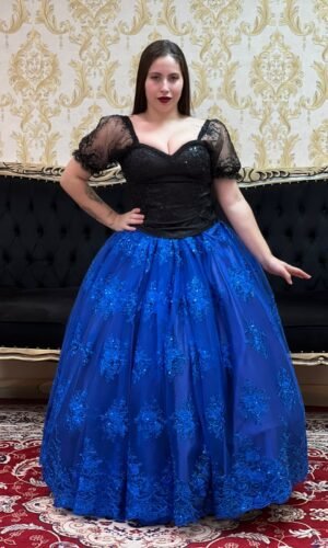 Saia Bordada Longa Azulão 471