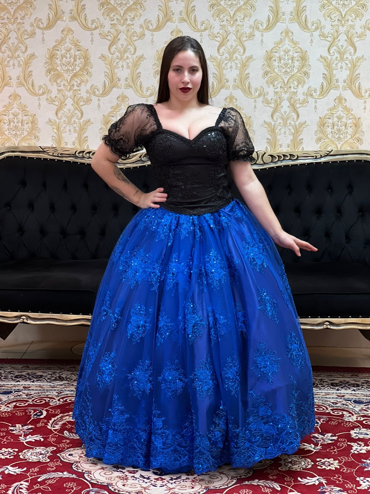 Saia Bordada Longa Azulão 471