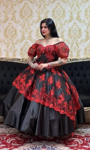 Saia Dama Preto/Verm 2105