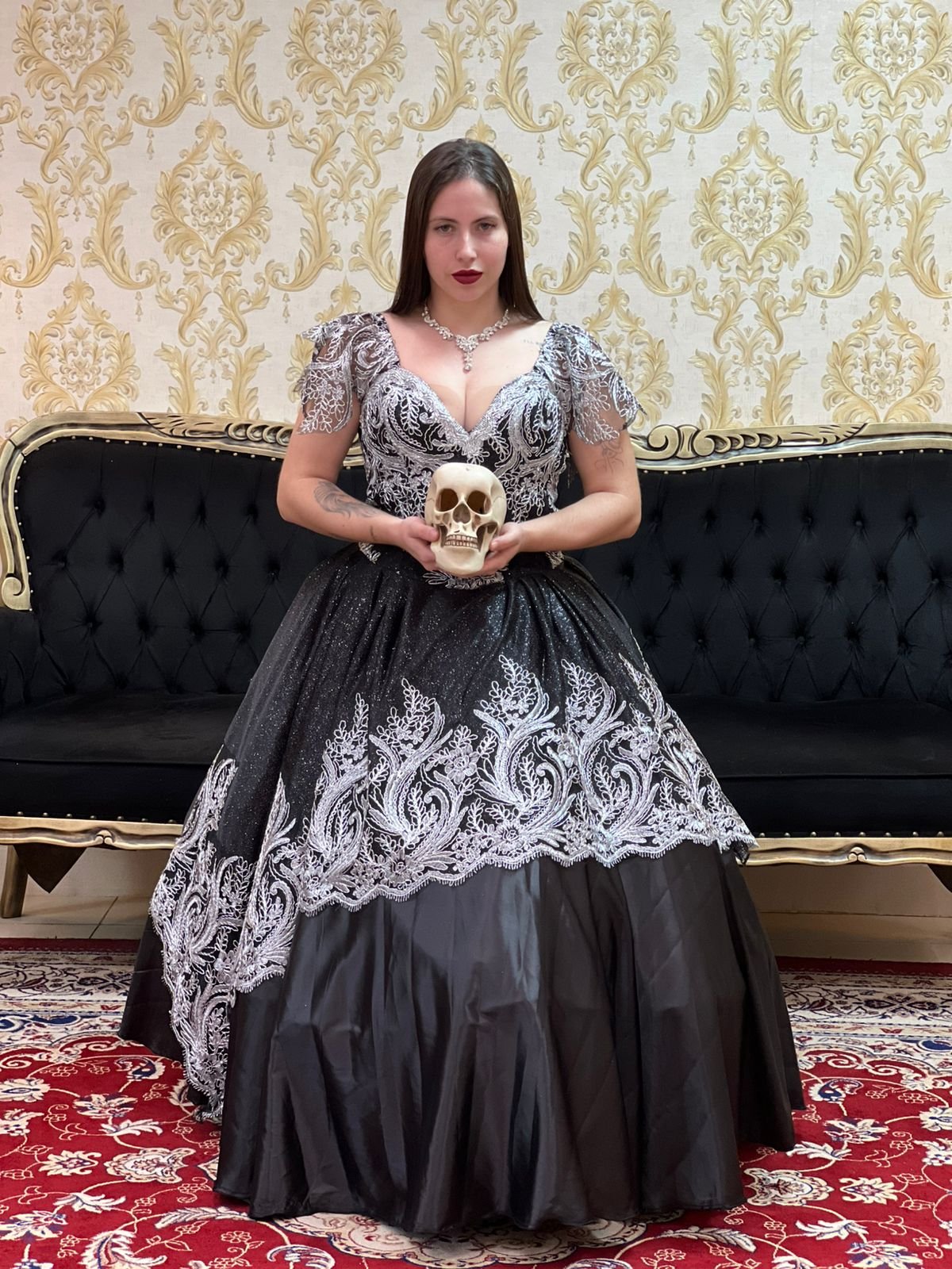 Vestido Mistérios Preto/Pta 215