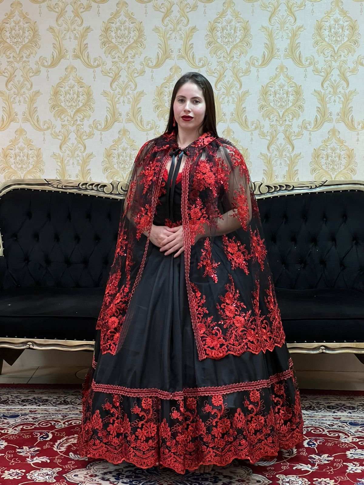 Capa Luxo Preto/Verm 80211