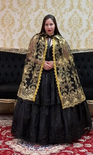 Capa Luxo Pto/Dourado 80231